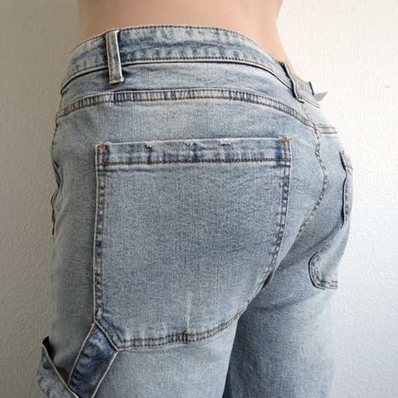 TINSELTOWN Jeans Women DISTRESSED Baggy Straight Leg Capenter Plus Size 22W NWT - Picture 1 of 4